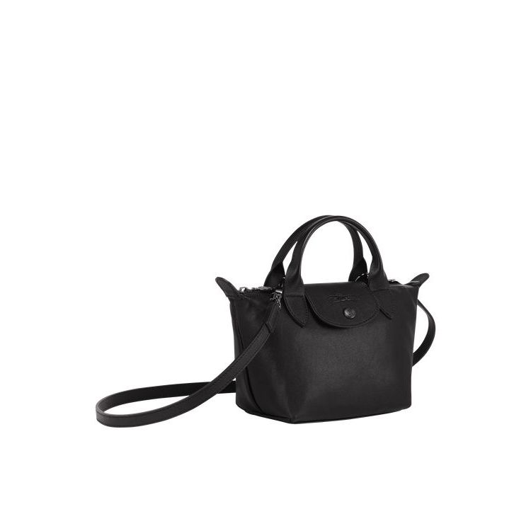 Longchamp Xs Bőr Mini Táska Fekete | 287605WMF