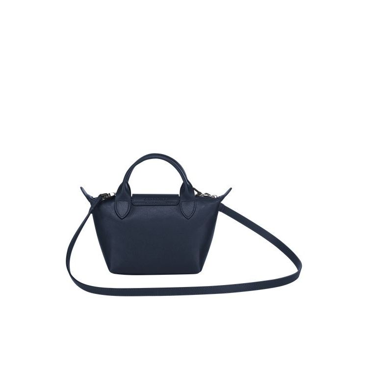 Longchamp Xs Bőr Mini Táska Sötétkék | 609312ITG