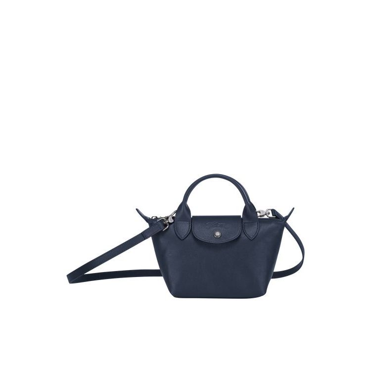 Longchamp Xs Bőr Mini Táska Sötétkék | 609312ITG