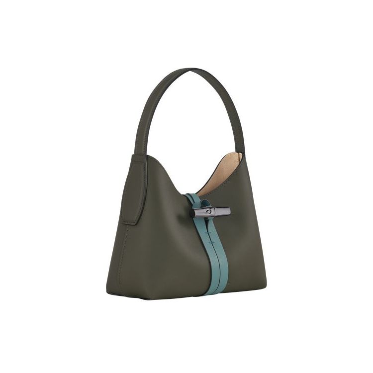 Longchamp Xs Bőr Válltáskák Khaki Szürke Zöld | 352460YBF