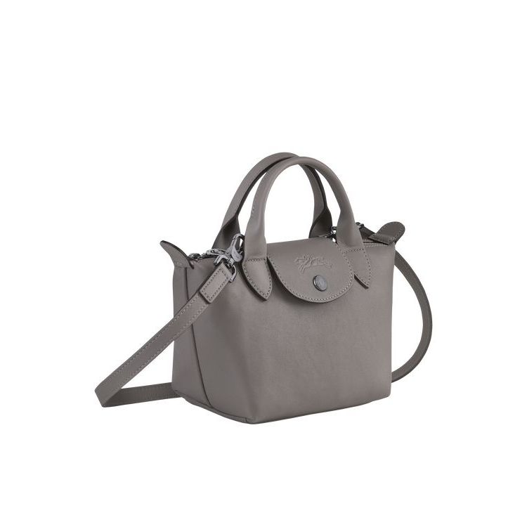 Longchamp Xs Turtledove Bőr Kézitáska Szürke | 873296YHN