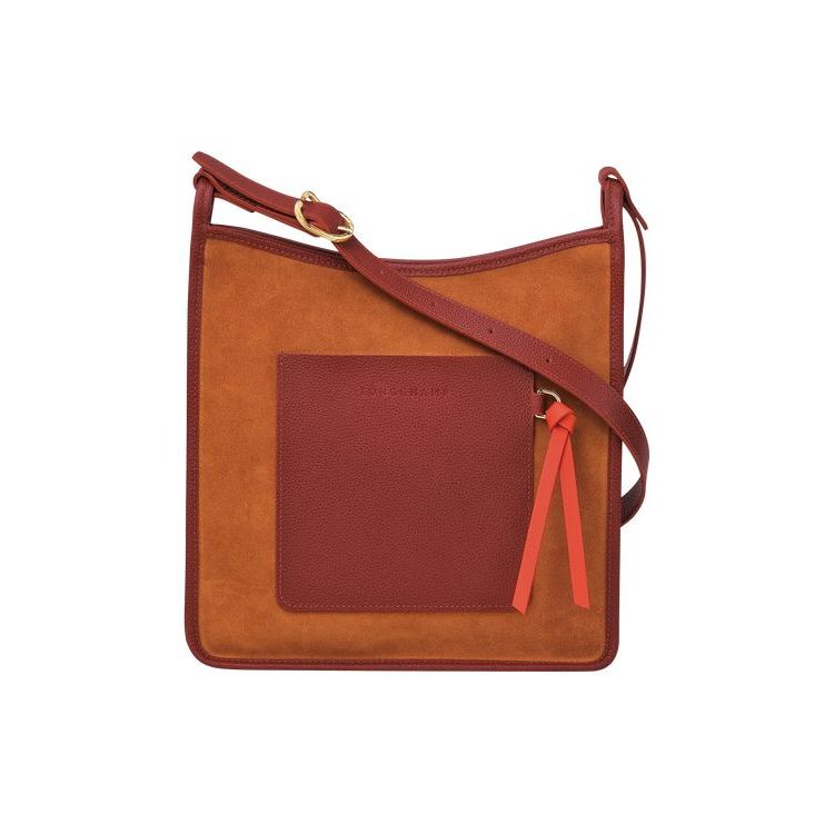 Longchamp Zipped L Saffron Bőr Crossbody Táska Narancssárga | 856721WAN