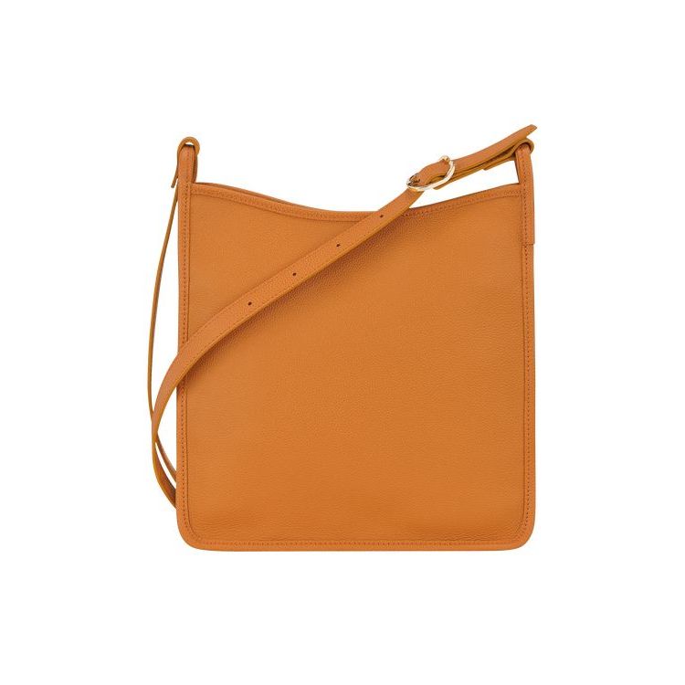 Longchamp Zipped L Saffron Bőr Crossbody Táska Narancssárga | 860954ZXY