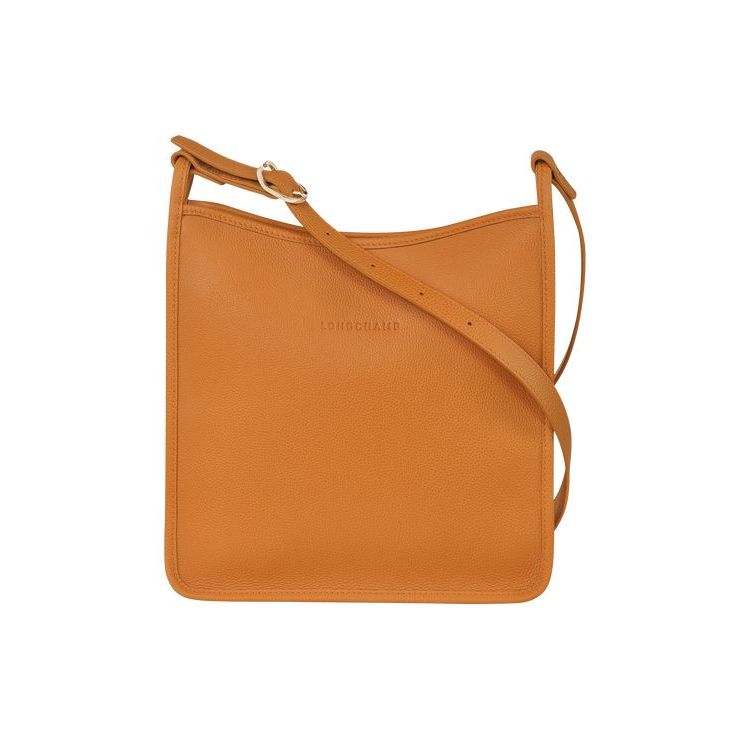 Longchamp Zipped L Saffron Bőr Crossbody Táska Narancssárga | 860954ZXY