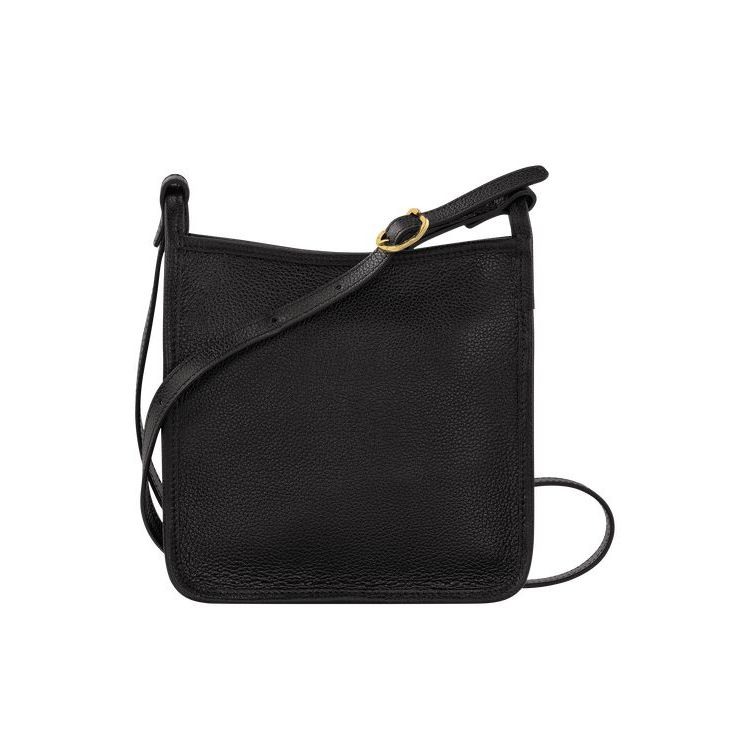 Longchamp Zipped S Bőr Crossbody Táska Fekete | 729015AGI