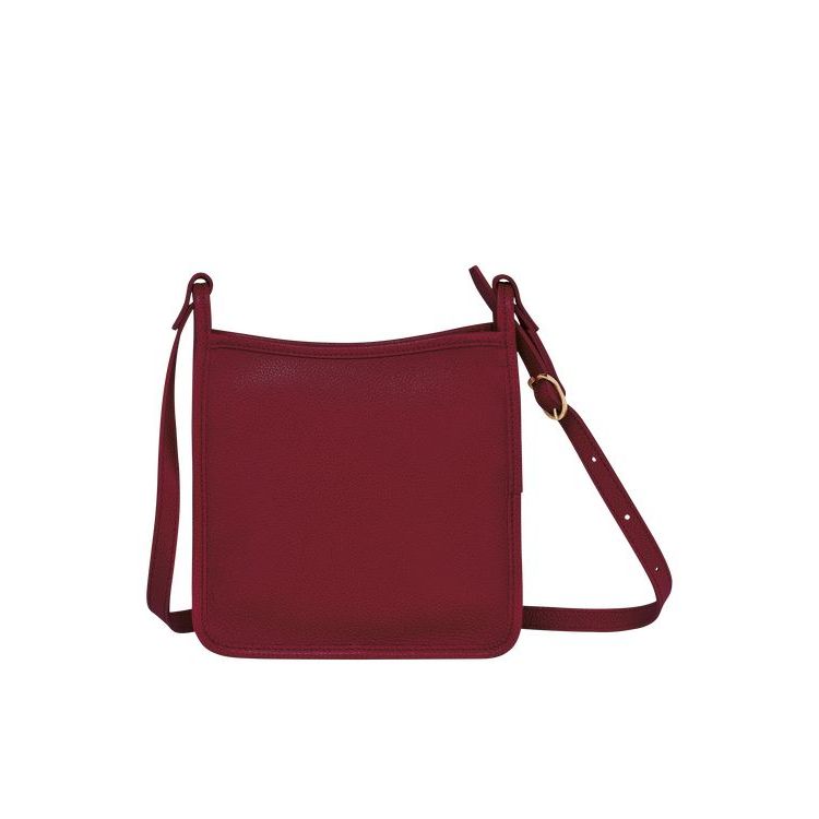 Longchamp Zipped S Bőr Crossbody Táska Piros | 394526VAS