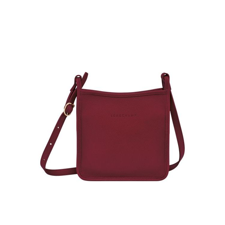 Longchamp Zipped S Bőr Crossbody Táska Piros | 394526VAS