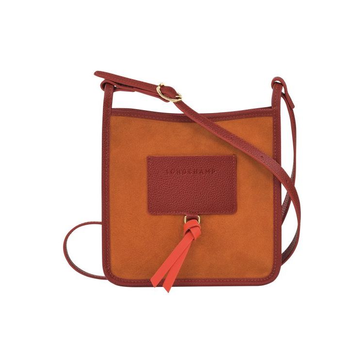 Longchamp Zipped S Saffron Bőr Mini Táska Narancssárga | 974635QFG