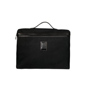 Longchamp Briefcase S Vászon Aktatáska Fekete | 361247TSW