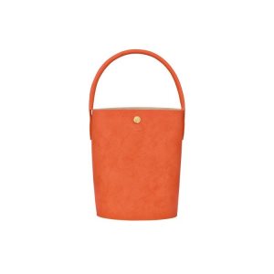 Longchamp Bucket Bőr Kézitáska Narancssárga | 496831TVD