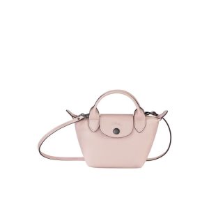 Longchamp Bőr Crossbody Táska Rózsaszín | 694301MPR