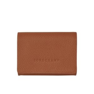 Longchamp Caramel Bőr Kártyatartó Barna | 860475BCU