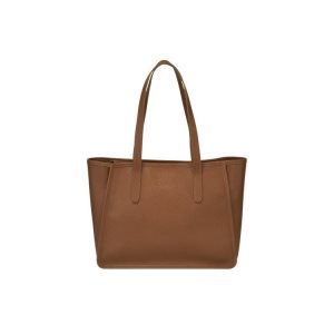 Longchamp Caramel Bőr Válltáskák Barna | 621570SED