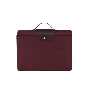 Longchamp Folder Recycled canvas New Bordó | 935876XAE