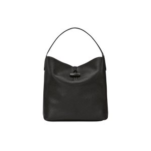 Longchamp Hobo Bőr Válltáskák Fekete | 340861PFR