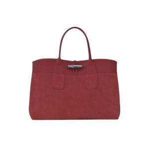 Longchamp L Bőr Kézitáska Piros | 940518WLQ