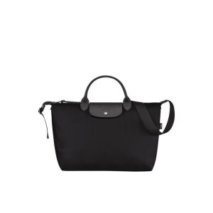 Longchamp L Recycled canvas Kézitáska Fekete | 693482GTO