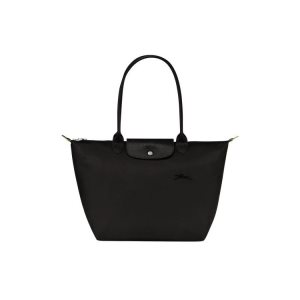 Longchamp L Recycled canvas Válltáskák Fekete | 196284ZOV