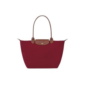 Longchamp L Recycled canvas Válltáskák Piros | 931647OYM