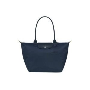 Longchamp L Recycled canvas Válltáskák Sötétkék | 291530VJM