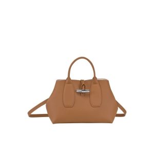 Longchamp M Bőr Kézitáska Bézs | 350498KNM