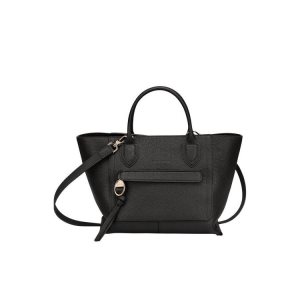 Longchamp M Bőr Kézitáska Fekete | 679814UPB