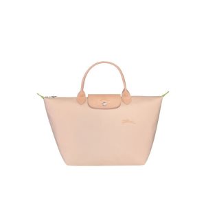 Longchamp M Flowers Recycled canvas Kézitáska Világos Rózsaszín | 369178HDE