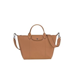 Longchamp M Hazelnut Bőr Kézitáska Bézs | 490265GPH