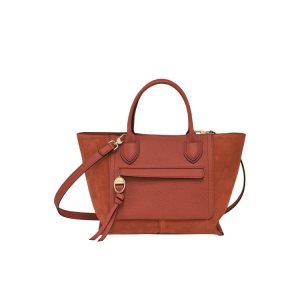 Longchamp M Marmelade Bőr Kézitáska Narancssárga | 465231BNJ