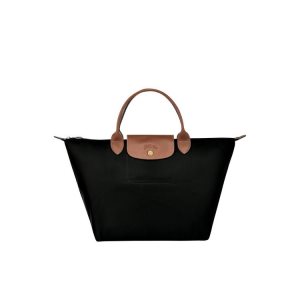 Longchamp M Recycled canvas Kézitáska Fekete | 547823ASH