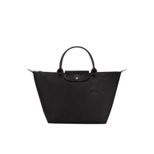 Longchamp M Recycled canvas Kézitáska Fekete | 807431RGM