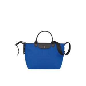 Longchamp M Recycled canvas Kézitáska Mélykék | 647205PJI