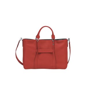 Longchamp M Terracotta Bőr Kézitáska Narancssárga | 863294CAU