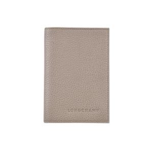 Longchamp Passport Cover Turtledove Bőr Pouches Szürke | 647805AGN