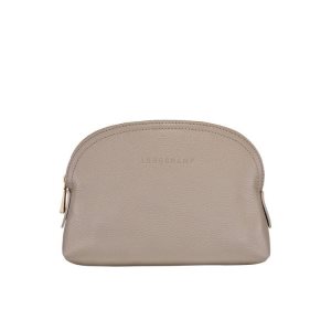 Longchamp Pouch Turtledove Bőr Pouches Szürke | 697480ZDF