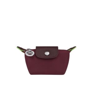 Longchamp Recycled canvas Kártyatartó Bordó | 127649QSA