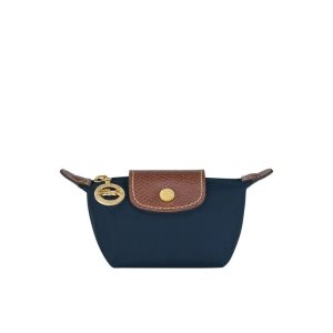 Longchamp Recycled canvas Kártyatartó Sötétkék | 725314ZRL