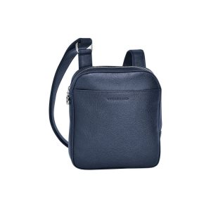 Longchamp S Bőr Crossbody Táska Sötétkék | 931865IFM