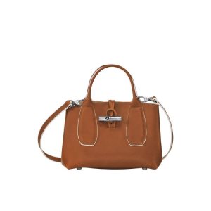 Longchamp S Bőr Kézitáska Barna | 210547CAT