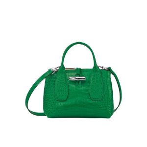 Longchamp S Bőr Kézitáska Zöld | 250486ACD