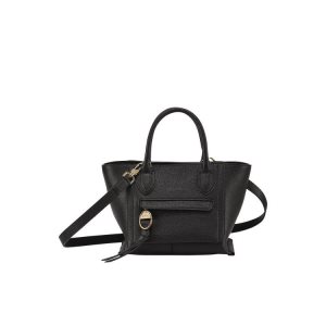 Longchamp S Bőr Mini Táska Fekete | 392860QIM