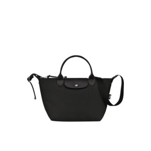 Longchamp S Recycled canvas Kézitáska Fekete | 421759VPS