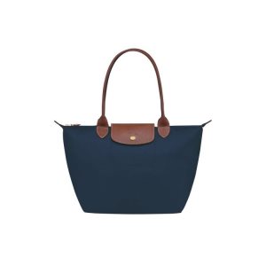 Longchamp S Recycled canvas Válltáskák Sötétkék | 748631CYF