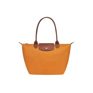 Longchamp S Saffron Recycled canvas Válltáskák Narancssárga | 278096SLC