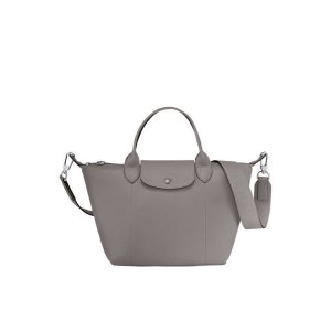 Longchamp S Turtledove Bőr Kézitáska Szürke | 096875XRH