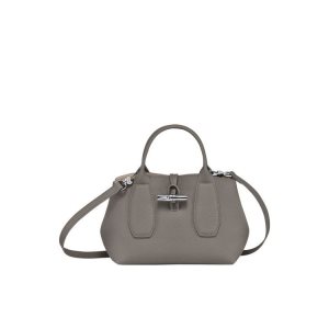 Longchamp S Turtledove Bőr Kézitáska Szürke | 794053VAO