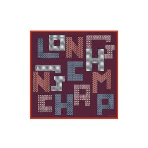 Longchamp Scarf 70 Silk Sál Bordó | 260891LRB