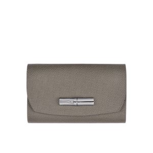 Longchamp Turtledove Bőr Pénztárca Szürke | 697150ZHG