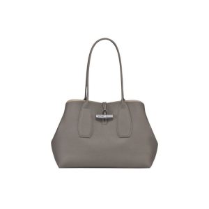 Longchamp Turtledove Bőr Válltáskák Szürke | 091873UGS