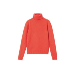 Longchamp Turtleneck Pulóver Gyapjú Blúz Narancssárga | 571234FZE